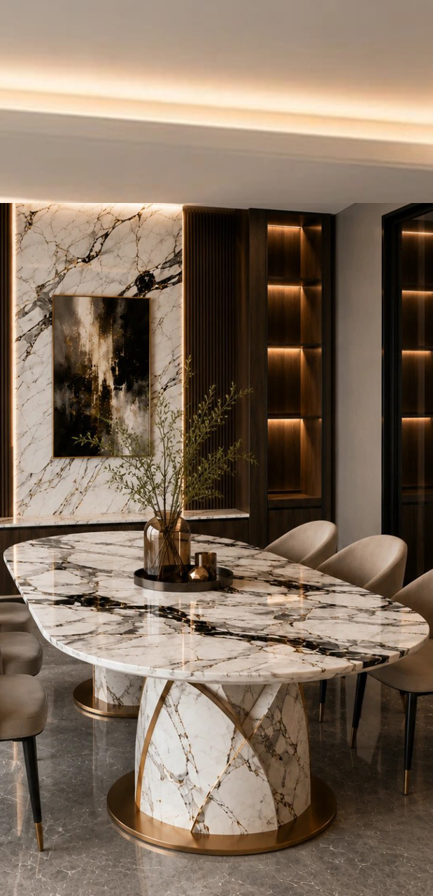 Serena Oval Marble 1