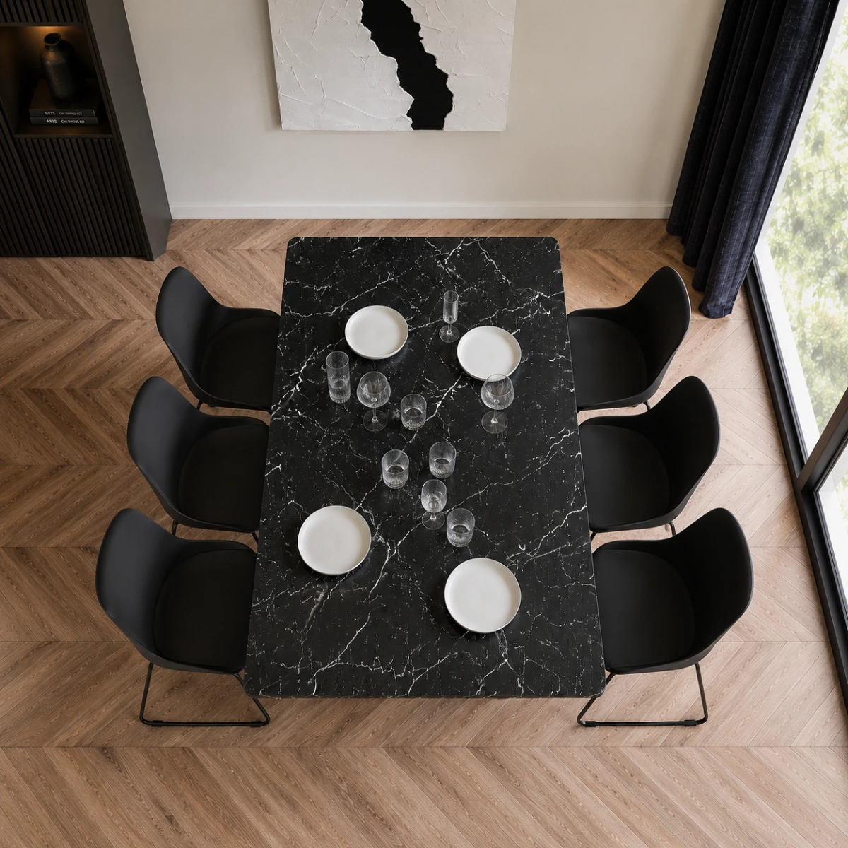 Midnight Slab Table