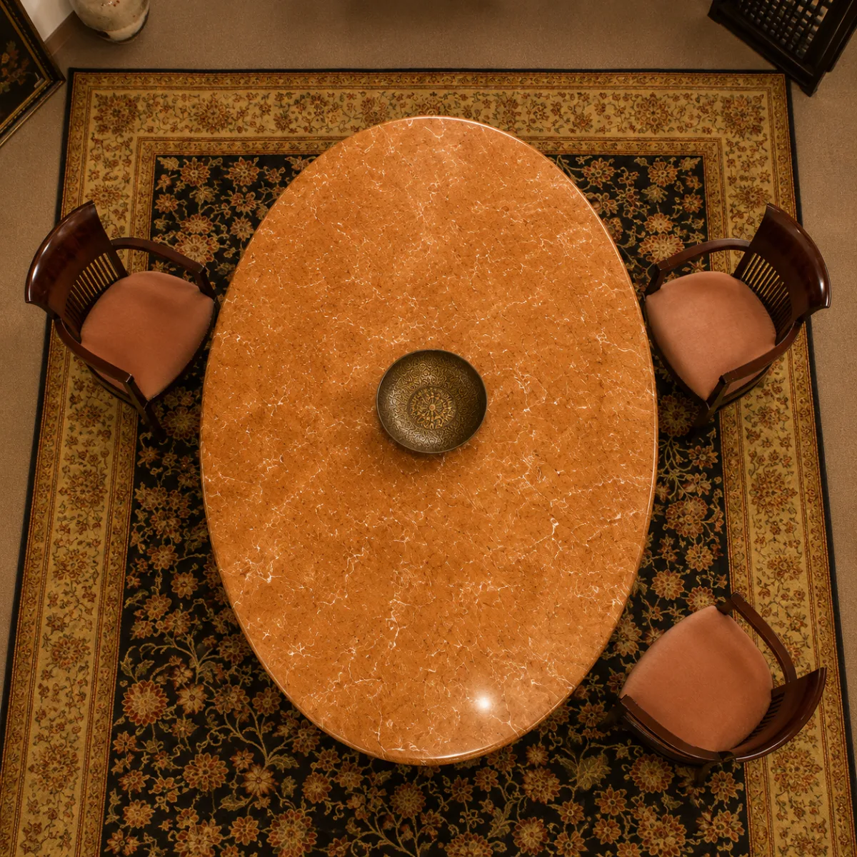 Terracotta Stone Table Three