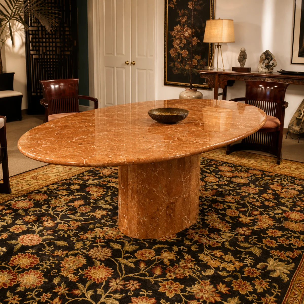 Terracotta Stone Table